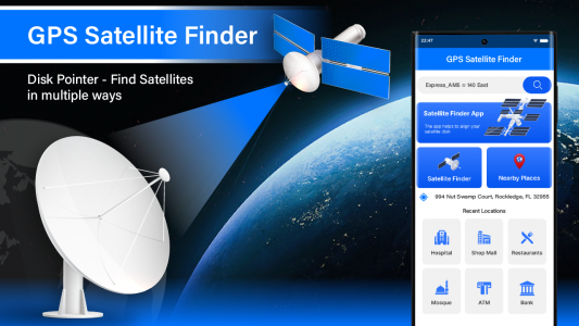 اسکرین شات برنامه Satellite Finder 1