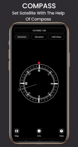 اسکرین شات برنامه SatFinder: satellite finder 3