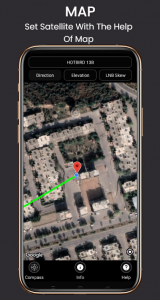 اسکرین شات برنامه SatFinder: satellite finder 4