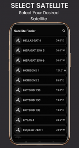 اسکرین شات برنامه SatFinder: satellite finder 2