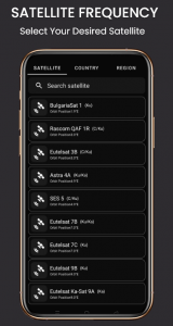 اسکرین شات برنامه SatFinder: satellite finder 5