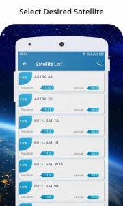 اسکرین شات برنامه Satfinder-Satellite Dish Align 1