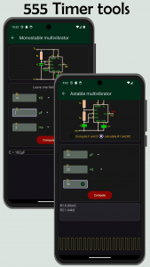 اسکرین شات 5 برنامه Electrocalc: Electronics tools
