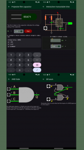 اسکرین شات برنامه Electronics circuit calculator 3