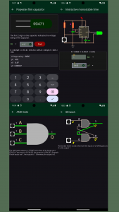 اسکرین شات برنامه Caltronics - electronics tools 3
