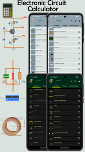 اسکرین شات 1 برنامه Electrocalc: Electronics tools