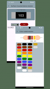 اسکرین شات برنامه Electronics circuit calculator 2