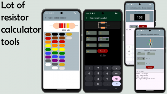 اسکرین شات برنامه Electronics circuit calculator 2