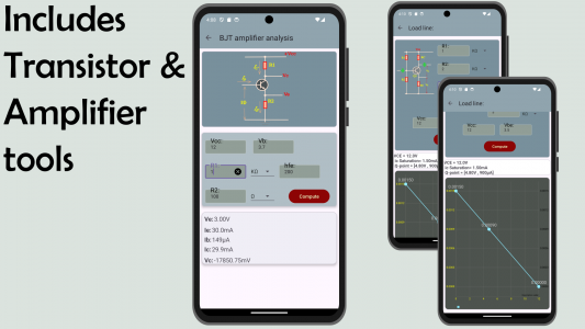 اسکرین شات برنامه Electronics circuit calculator 3