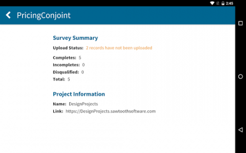 اسکرین شات برنامه Offline Surveys 8