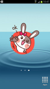 اسکرین شات برنامه Mr Rabbit Animation for SayHi 4