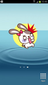 اسکرین شات برنامه Mr Rabbit Animation for SayHi 2