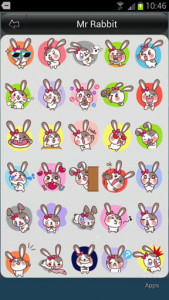 اسکرین شات برنامه Mr Rabbit Animation for SayHi 1