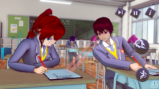 اسکرین شات بازی Anime High School Boy Life 3D 1