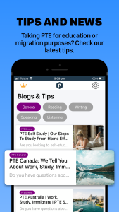 اسکرین شات 6 برنامه PTE Success - Exam Preparation