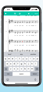 اسکرین شات برنامه Score Creator: write music 2