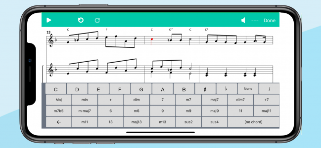 اسکرین شات برنامه Score Creator: write music 4