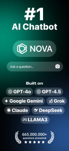 اسکرین شات 1 برنامه AI Chatbot - Nova