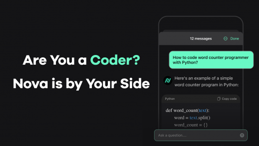 اسکرین شات برنامه AI Chatbot - Nova 6