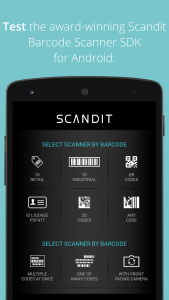 اسکرین شات برنامه Scandit Barcode Scanner Demo 1