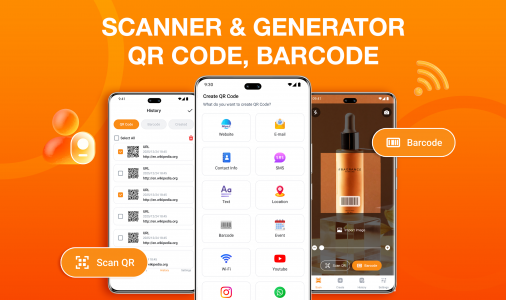 اسکرین شات 1 برنامه QR Code Scanner- QR Generator