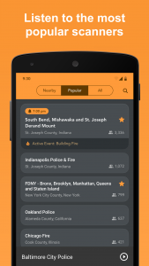اسکرین شات 4 برنامه Scanner Radio - Police Scanner