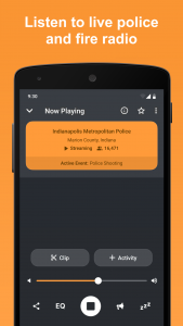 اسکرین شات 1 برنامه Scanner Radio - Police Scanner