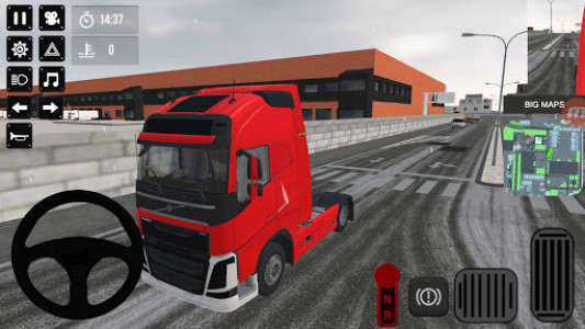 اسکرین شات بازی Truck Simulator Snow Roads 4