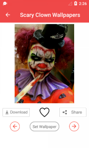 اسکرین شات 4 برنامه Scary Clown Wallpaper