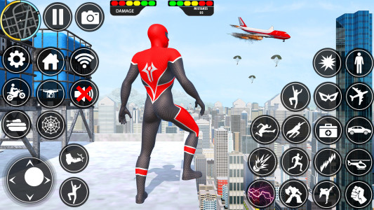 اسکرین شات 5 بازی Rope Hero Spider Hero Man Game