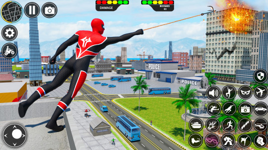 اسکرین شات 1 بازی Rope Hero Spider Hero Man Game