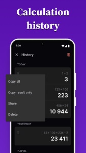 اسکرین شات 5 برنامه Scientific Calculator Advanced