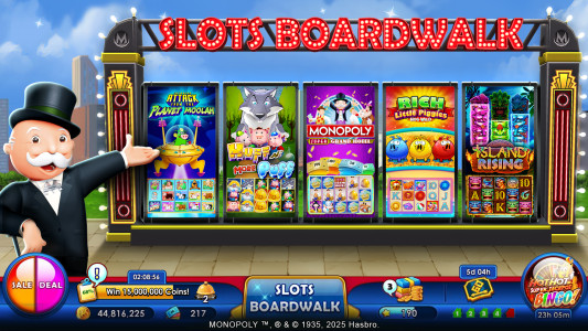 اسکرین شات 1 بازی MONOPOLY Slots - Casino Games