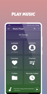 اسکرین شات 1 برنامه Music Player