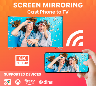 اسکرین شات برنامه Screen Mirroring For All TV 1