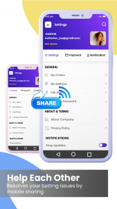 اسکرین شات 4 برنامه Mobile to Mobile Mirroring App