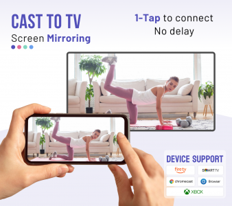 اسکرین شات برنامه Cast to TV & Screen Mirroring 1