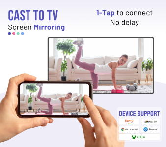 اسکرین شات 1 برنامه Cast to TV & Screen Mirroring