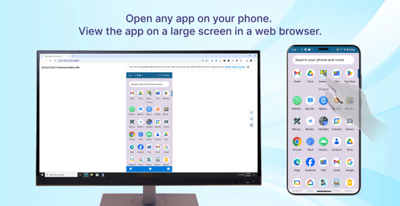 اسکرین شات 4 برنامه Screen Cast -View Mobile on PC