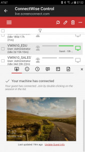 اسکرین شات برنامه ConnectWise ScreenConnect 4