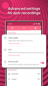 اسکرین شات 6 برنامه Video Screen Recorder, Live