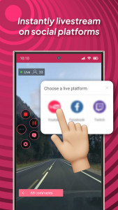 اسکرین شات 2 برنامه Video Screen Recorder, Live