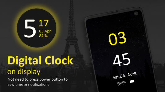 اسکرین شات برنامه Always on Display-Amoled clock 3