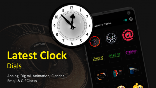 اسکرین شات برنامه Always on Display-Amoled clock 2