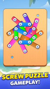 اسکرین شات 1 برنامه Screw Puzzle: Bolts Game