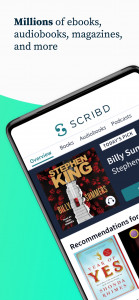اسکرین شات برنامه Scribd: Audiobooks & Ebooks 1
