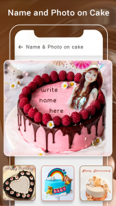 اسکرین شات برنامه Birthday Cake with Name, Photo 1