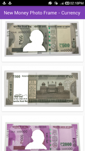اسکرین شات برنامه New Money Photo Frame Currency 1