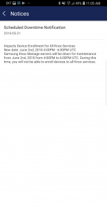 اسکرین شات برنامه Samsung Knox Manage 7