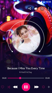 اسکرین شات 1 برنامه Music player